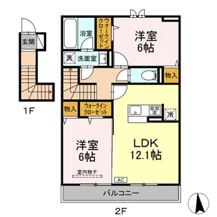RUF【2階】の間取り