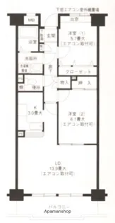 ピュアフィールド新横浜【9階】の間取り