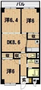 エンゼルハイム綱島第2【6階】の間取り