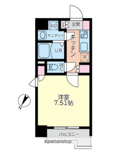 MEさつき橋【6階】の間取り