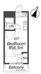 ラ・レジダンス・ド・ポローニア【1階】の間取り