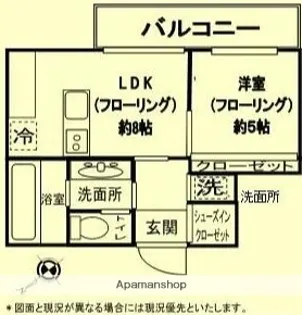 シャンボール川崎砂子【7階】の間取り