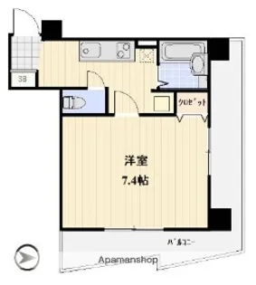 WILLDO横浜南【6階】の間取り