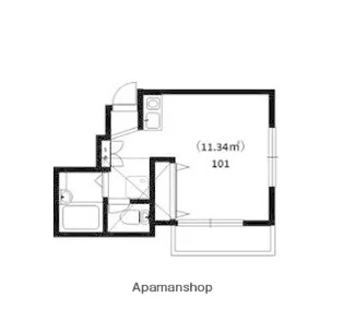 ジェミニ桜坂【1階】の間取り