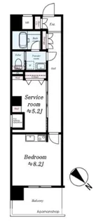 LA.PRYLE新横浜【5階】の間取り