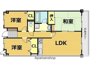 リエス蟹ヶ谷【6階】の間取り