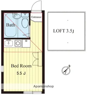 サンテック神大寺【1階】の間取り