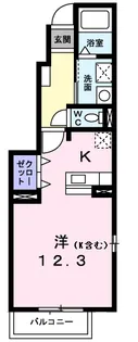 エレガンテ カーサ【1階】の間取り