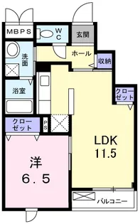 クレール青葉台【3階】の間取り