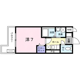 フラウム高田西【1階】の間取り