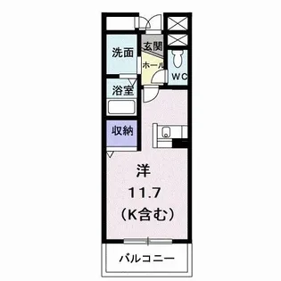 セイクリッド【3階】の間取り