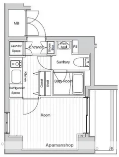 ベルグレードYS【8階】の間取り