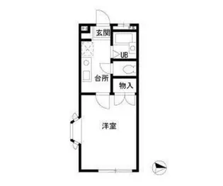 エバーグリーン白楽【1階】の間取り