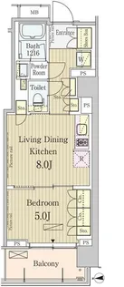 パークアクシス池田山【3階】の間取り