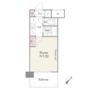 アルテーヌ新横浜【9階】の間取り