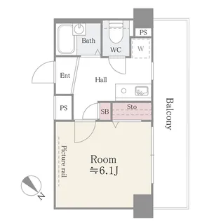 アルテーヌ新横浜【9階】の間取り