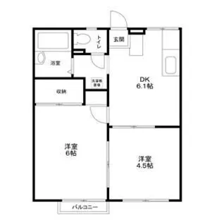 エステートピア原4【1階】の間取り