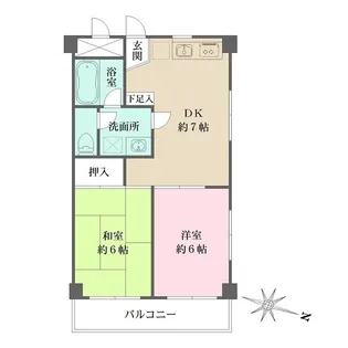 レジデンス・デュー【2階】の間取り