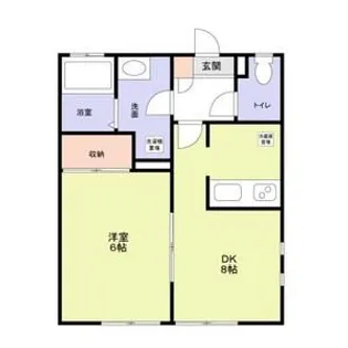 ライズ新杉田【1階】の間取り