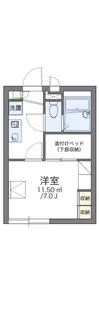 レオパレス野島43【1階】の間取り