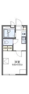 レオパレスエグランテ大岡【1階】の間取り