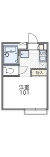 レオパレスグリーンヴェイル【1階】の間取り