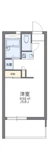 レオパレス鶴園【2階】の間取り