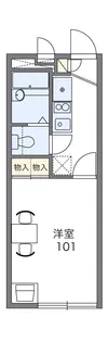 レオパレス和田【1階】の間取り