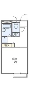 レオパレスプェルタ・デル・ソル【2階】の間取り