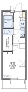レオパレスサン グロアール【2階】の間取り