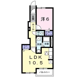 サウス・ヴォーネン【1階】の間取り