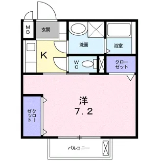 エスポワメゾン【2階】の間取り