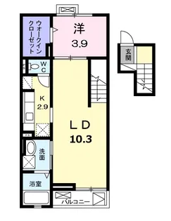 モデルノ【4階】の間取り