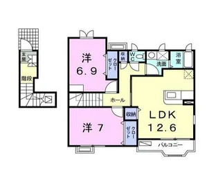 カルムたまプラ【2階】の間取り