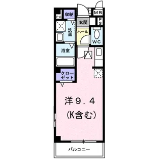 シャンドフルール【1階】の間取り