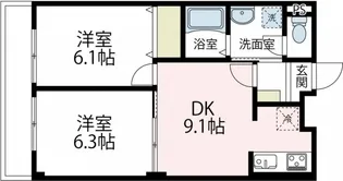 サンパティーク Ⅱ【202号室号室】の間取り