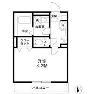 フォレストメゾン子安A【1階】の間取り