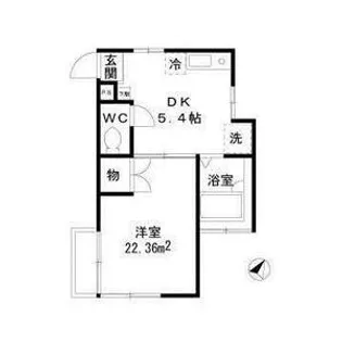 エクセル木曽【1階】の間取り