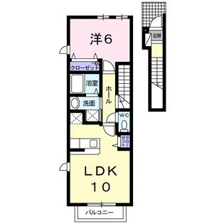 グランソレイユ【2階】の間取り