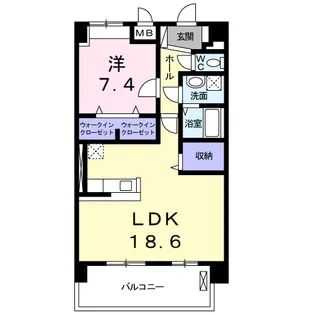 プレド・ルピナス【4階】の間取り