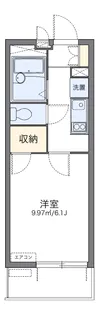 レオパレスASABAⅡ【1階】の間取り