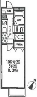 ハウスE【106号室号室】の間取り