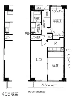 コンフォートK【4階】の間取り