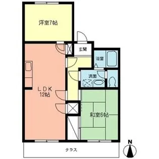 サニーヒル石名坂【1階】の間取り