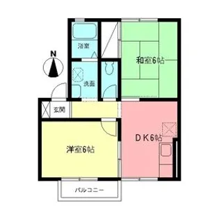 アベニュー西湘【201号室】の間取り