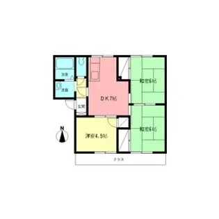 ブルーパレス深石【103号室】の間取り