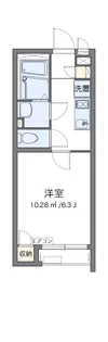 クレイノFERIO【101号室】の間取り