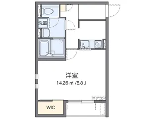 クレイノFERIO【104号室】の間取り