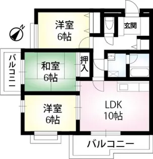 グランドハイツ【1階】の間取り