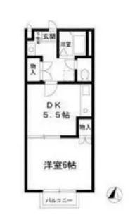 ヒルサイド日吉【2階】の間取り